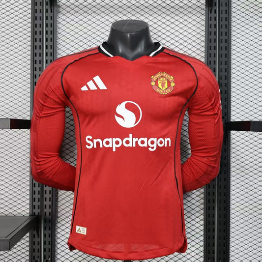 MANCHESTER UNITED LONG SLEEVE HOME 25/26 PLAYERS VERSION